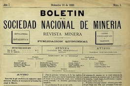 Boletín de la Sociedad Nacional de Minería.