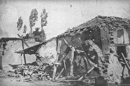 Casa en el pueblo de Florida, 8° región, reducida a escombros.