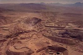 Vista aérea de Chuquicamata.