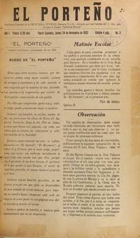 El porteño (Puerto Saavedra, Chile : 1932).