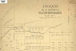 Croquis de la sección 3 A Vilcún-Huichahue.