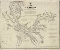 Plano del Río Maullín i sus tributarios.