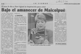 Bajo el amanecer de Maicolpué.