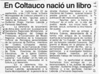 En Coltauco nació un libro.