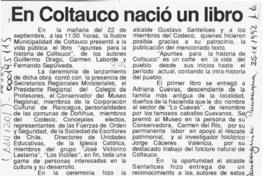 En Coltauco nació un libro.