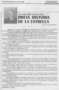 Breve historia de La Estrella.
