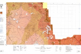 Calama (22° 00' - 67° 00') carta terrestre