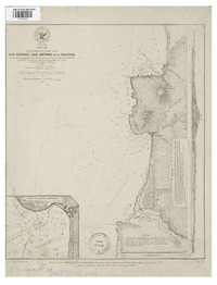 San Antonio i San Antonio de las Bodegas Chile : Provincia de Santiago [material cartográfico] : Plano levantado por el Comte. del vapor Ancud Cap. de Corb. Luis Pomar ... [et al.]