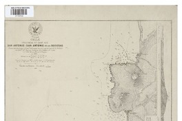 San Antonio i San Antonio de las Bodegas Chile : Provincia de Santiago [material cartográfico] : Plano levantado por el Comte. del vapor Ancud Cap. de Corb. Luis Pomar ... [et al.]