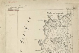 Algarrobo  [material cartográfico] Estado Mayor Jeneral del Ejército de Chile. Departamento de la Carta ; levantado por: Teniente Andrade.