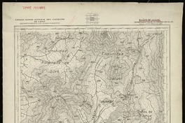 Baños de Jahuel Departamento de Putaendo y Sn. Felipe [material cartográfico] : Estado Mayor Jeneral del Ejército de Chile. Departamento de Levantamiento.