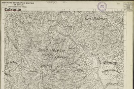 Calvario Departamento de Santiago [material cartográfico] : Estado Mayor Jeneral del Ejército de Chile. Departamento de Levantamiento.