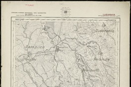 Catapilco Departamentos de Quillota i Ligua [material cartográfico] : Estado Mayor General del Ejército de Chile. Instituto Geográfico Militar.