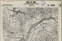 Cuesta de Chada Departamentos de Rancagua y Maipo [material cartográfico] : Ejército de Chile. Instituto Geográfico Militar.