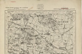 Curimón Departamentos de San Felipe i Los Andes [material cartográfico] : Estado Mayor Jeneral del Ejército de Chile. Departamento de Levantamiento.
