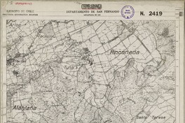 Chimbarongo Departamento de San Fernando [material cartográfico] : Ejército de Chile. Instituto Geográfico Militar de Chile.