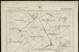 El Algarrobal Departamento de Santiago [material cartográfico] : Estado Mayor Jeneral del Ejército de Chile. Departamento de Levantamiento.