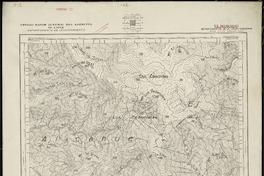 El Morado Departamentos de La Ligua y Putaendo [material cartográfico] : Estado Mayor Jeneral del Ejército de Chile. Departamento de Levantamiento.