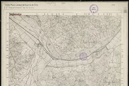 Injenio  [material cartográfico] Estado Mayor Jeneral del Ejército de Chile. Departamento de la Carta.