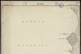 Iquique Sección "i" de la hoja XIII 10 de la carta jeneral de Chile, Departamento de Tarapacá