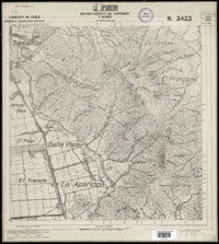 La Aparición Departamento de Santiago y Maipo [material cartográfico] : Ejército de Chile. Instituto Geográfico Militar.