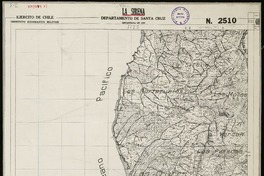 La Sirena Departamento de Santa Cruz [material cartográfico] : Ejército de Chile. Instituto Geográfico Militar.