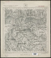Las Chilcas Departamentos de Quillota i Los Andes [material cartográfico] : Estado Mayor Jeneral del Ejército de Chile. Departamento de Levantamiento.