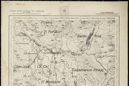 Las Dichas Departamento de Casablanca [material cartográfico] : Estado Mayor Jeneral del Ejército de Chile. Departamento de Levantamiento.