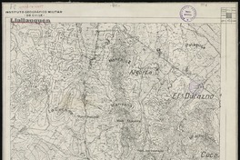 LLallauquén  [material cartográfico] Instituto Geográfico Militar de Chile. Carta de Estado Mayor.