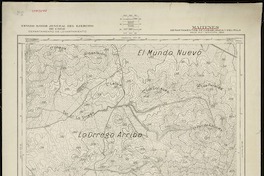Maitenes Departamentos de Casablanca y Melipilla [material cartográfico] : Estado Mayor Jeneral del Ejército de Chile. Departamento de Levantamiento.