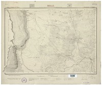 Molle Departamento de Tarapacá [material cartográfico] : Oficina de Mensura de Tierras ; topográfos D. Roubillard, F. Castro, A. Novella. ; publicado por la Inspección Jeneral de Jeografía de la Dirección de Obras Públicas.