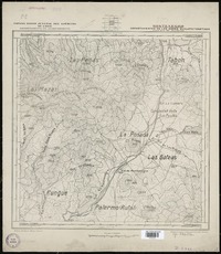 Montenegro Departamento de Los Andes Quillota y Santiago [material cartográfico] : Estado Mayor Jeneral del Ejército de Chile. Departamento de Levantamiento.