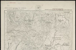 Montenegro Departamento de Los Andes Quillota y Santiago [material cartográfico] : Estado Mayor Jeneral del Ejército de Chile. Departamento de Levantamiento.