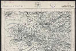 Peldehue Departamento de Santiago [material cartográfico] : Estado Mayor Jeneral del Ejército de Chile. Departamento de Levantamiento.