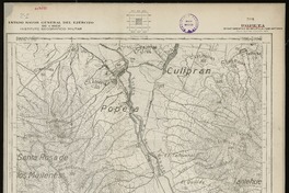 Popeta Departamento de Melipilla i San Antonio [material cartográfico] : Estado Mayor General del Ejército de Chile. Instituto Geográfico Militar.