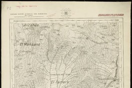 Resguardo de Los Patos Departamentos de Ligua i Putaendo [material cartográfico] : Estado Mayor Jeneral del Ejército de Chile. Departamento de Levantamiento.