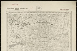 San Esteban Departamento de Los Andes [material cartográfico] : Estado Mayor Jeneral del Ejército de Chile. Departamento de Levantamiento.