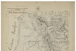San Juan i La Boca  [material cartográfico] Estado Mayor General del Ejército de Chile. Instituto Geográfico Militar ; Levantada por Cap. Maldonado i dibujado por Teniente Monardes.