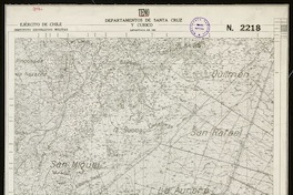 Teno Departamentos de San Cruz y Curicó[material cartográfico] : Ejército de Chile. Instituto Geográfico Militar.