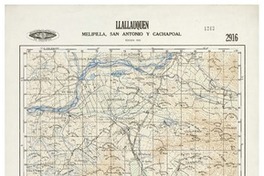 Llallauquén Melipilla - San Antonio - Cachapoal [material cartográfico] : Instituto Geográfico Militar de Chile.