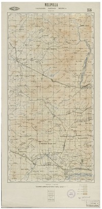 Melipilla Valparaíso - Santiago - Melipilla [material cartográfico] : Instituto Geográfico Militar de Chile.