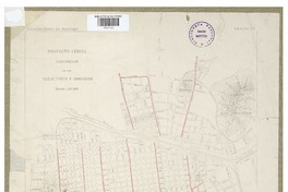 Alcantarillado de Santiago: proyecto Chiesa: disposición de los colectores y emisarios.