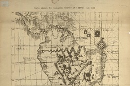 Carta náutica del cosmógrafo Sebastian Caboto, año 1544