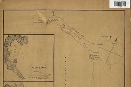 Plano del abra Antrim i del tramo de costa entre ésta i el abra Gage