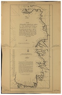 Isla de Chiloé carta hidrográfica reducida que contiene las costas septentrional, oriental y meridional de la isla de Chiloé ..., San Carlos de Chiloé, 28 de diciembre de 1787