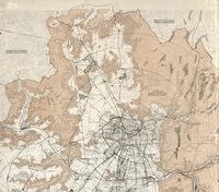 Plano micro-regional : Santiago-Chile Ministerio de Obras Públicas.