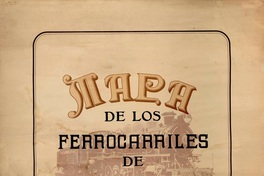 Mapa de los ferrocarriles de Chile