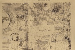 Carta náutica del cosmógrafo Diego Ribeiro año 1529.