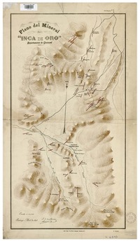 Plano del Mineral del Inca del Oro, Departamento Chañaral