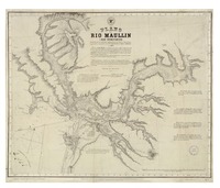 Plano del Río Maullín i sus tributarios  [material cartográfico] Formado por la Comisión Esploradora de Chiloé i LLanquihue ; bajo la Dirección del Cap. G. de Fta. Francisco Vidal Gormaz.